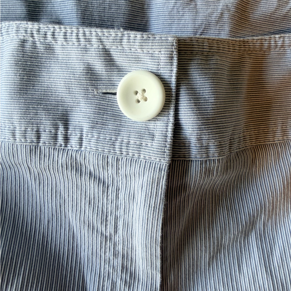 Rafaella Bermuda Shorts Womens 18W Blue Stripe Cotton Stretch - Picture 4 of 11